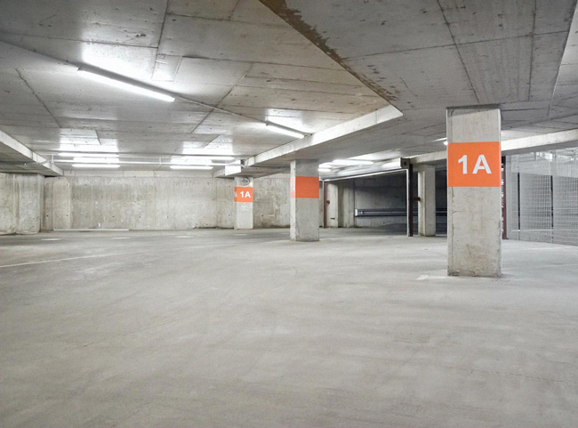 piso para estacionamento