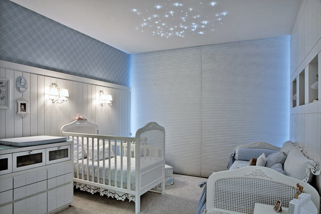 quarto de bebe azul